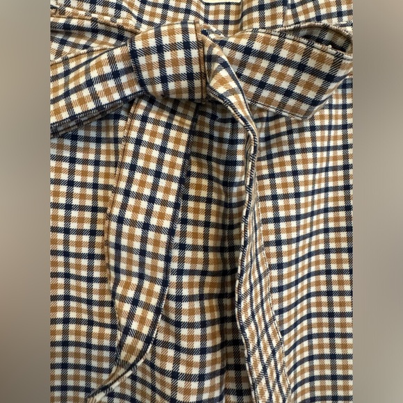 H&M Plaid Paper Bag Pants with Tie Size US 6 - Picture 3 of 4